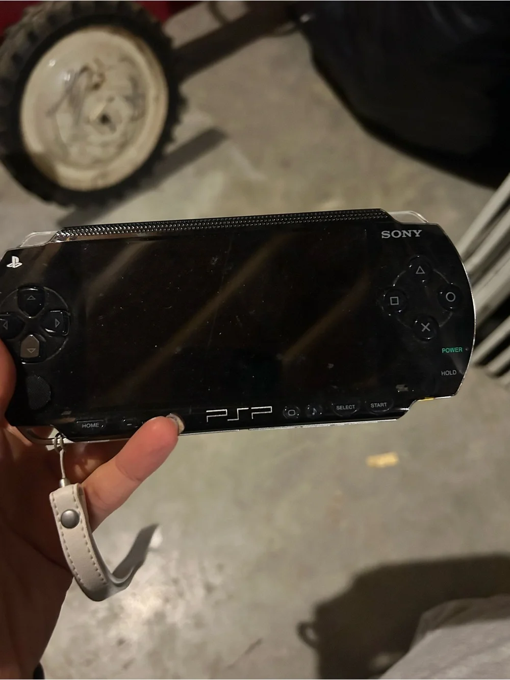 Sony PSP Portable Gaming Console - Black with Silver Trim